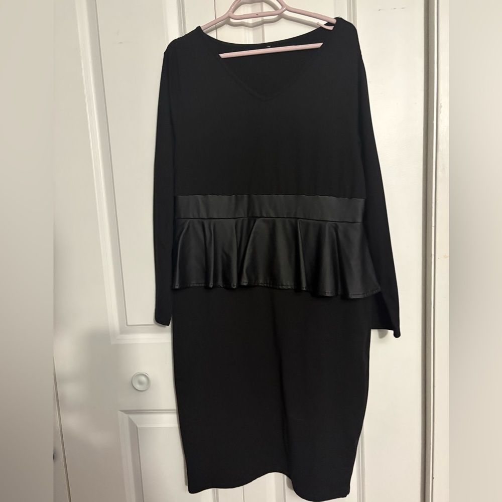 Black Peplum Dress